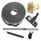 Central Vacuum Hose and Tool Kit 9m Silver Hose Telescopic Wand Valet