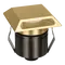 Emit Deck Light 55mm Tri-Colour 12/24V Square Slot Brass Domus