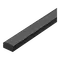 Nova-17 Surface LED Profile Black Diffuser Black Per Metre Domus