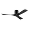 Tundra 52 Inch Smart DC Ceiling Fan 3 Blade CTC Black/Black Domus