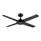 Twister 52 Inch 1320mm DC Ceiling Fan 4 Blade Black Domus