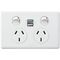 HPM LEGRAND Excel Life Double Power Point With Dual USB Charger