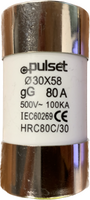 80A HRC Fuse Cartridge 30mm - HRC80C/30