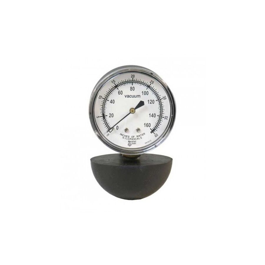 Vacuum Gauge 2-1 2” Dial Dual Scale in H20 & kPa Construction Ness ...