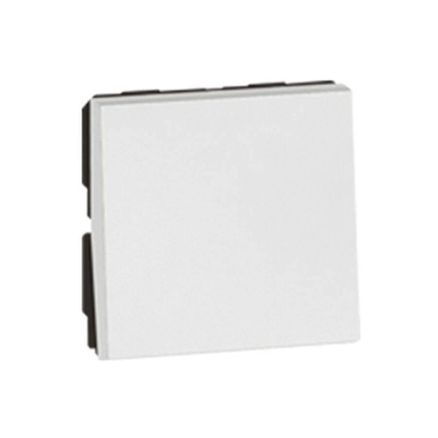 Modular Push Button Switch 2-Way | 6A 250V | White by Legrand - 572031