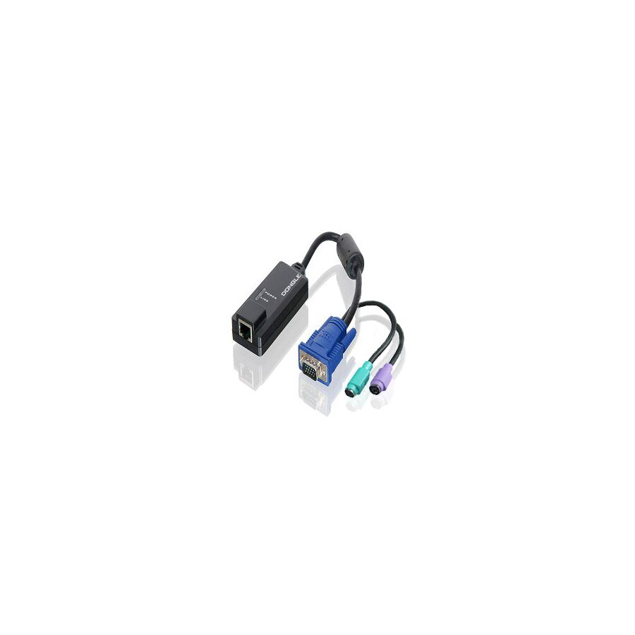 PS2 VGA KVM Dongle Cat5e 6 Rack Drawer Serveredge - SED-PS2-C6