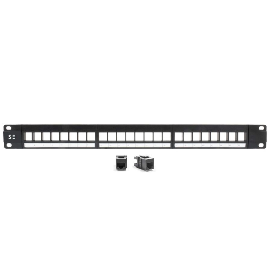 24 Port Cat6 Patch Panel | 1RU Rack Mount | UTP | High-Speed Data ...