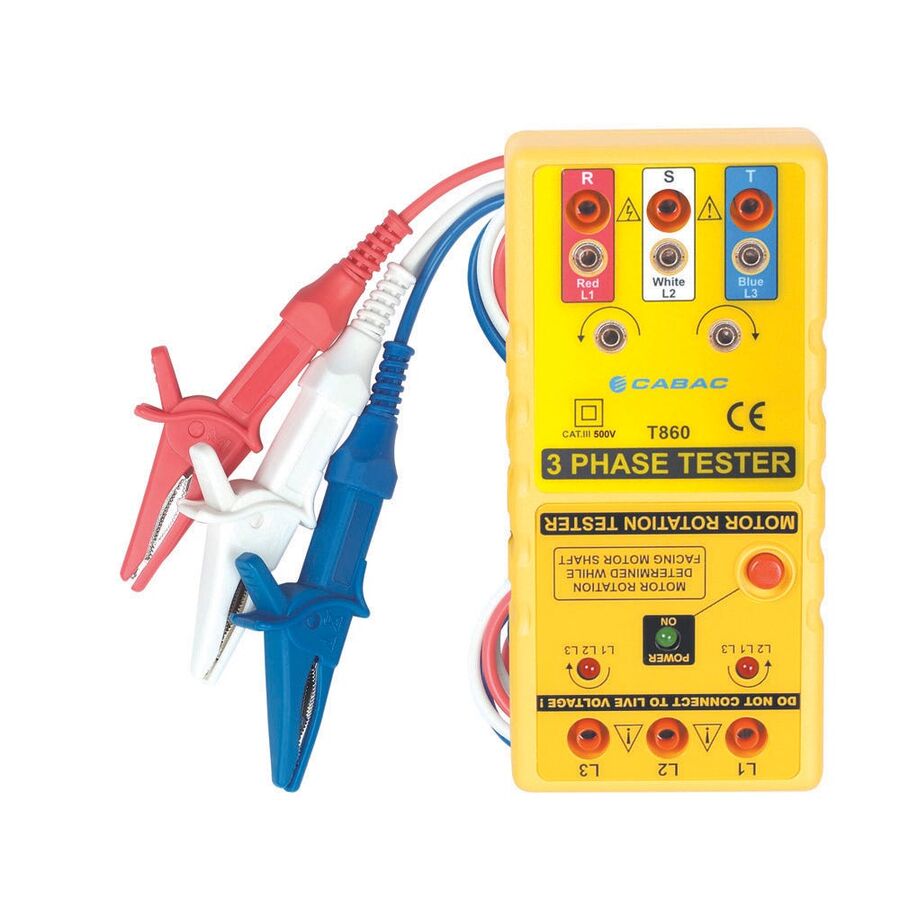 Phase and Motor Rotation Meter CATIII 500V | Separate Circuits | Bright ...