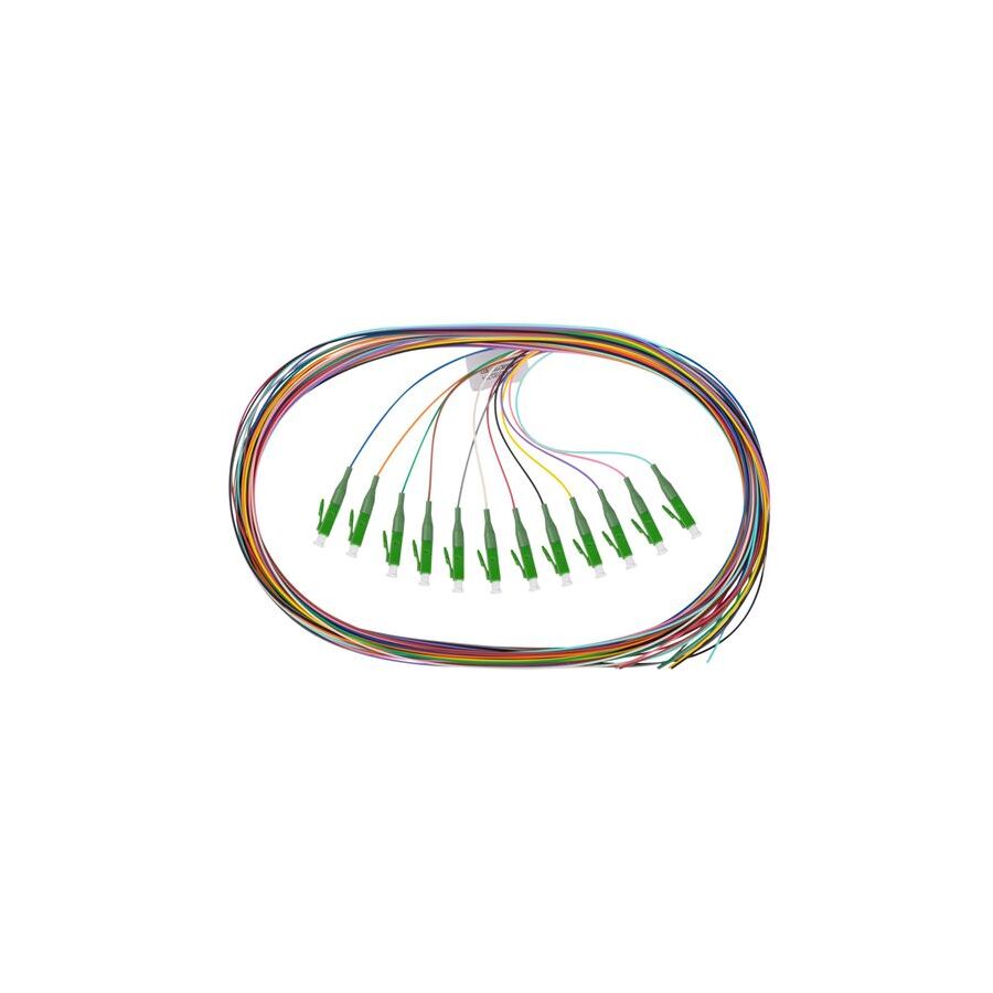 Fibre OS2 LCA Single-Mode Pigtail | 2m Length | 12 Colour-Coded ...